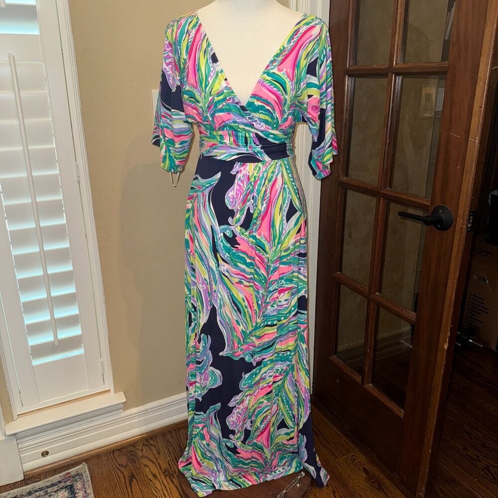 Lilly Pulitzer Parigi Don't Leaf Me Hangin Size S Hard to Find!